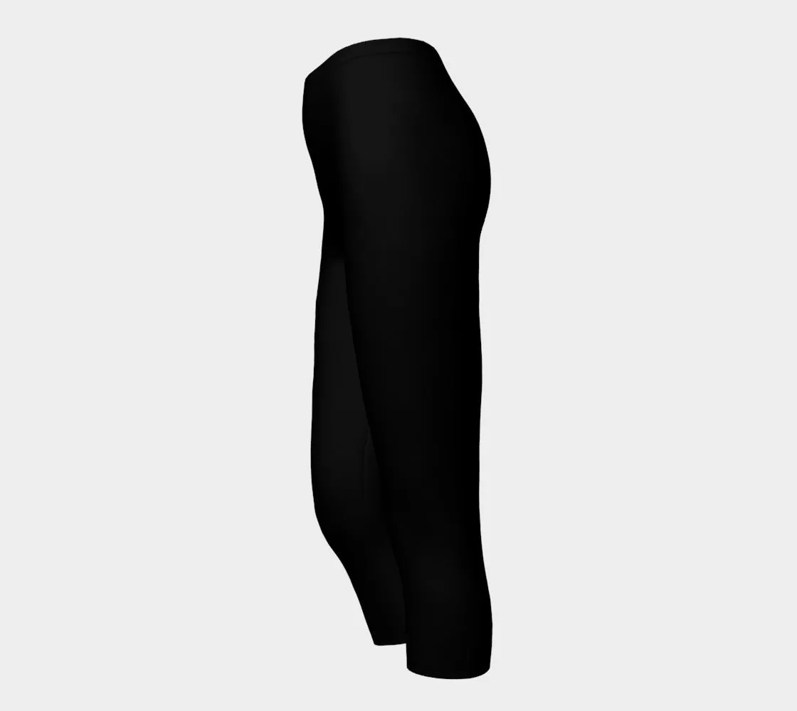Solid Adult Capris - Black