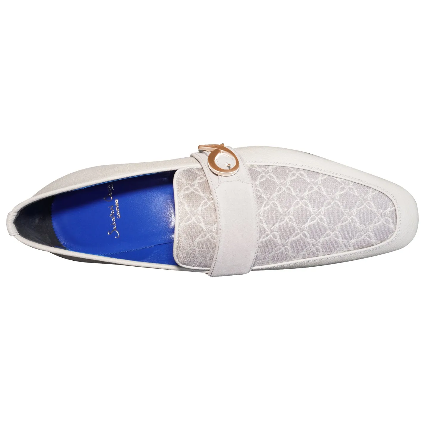 Tortora Logo Monk Strap Loafer With Rose Gold Buckle