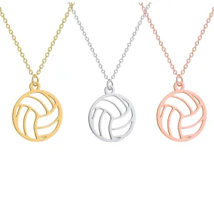 Volleyball Stainless Steel Necklace