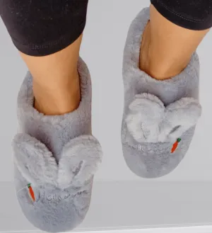 Women Pantoufle slippers - Bunny - Grey
