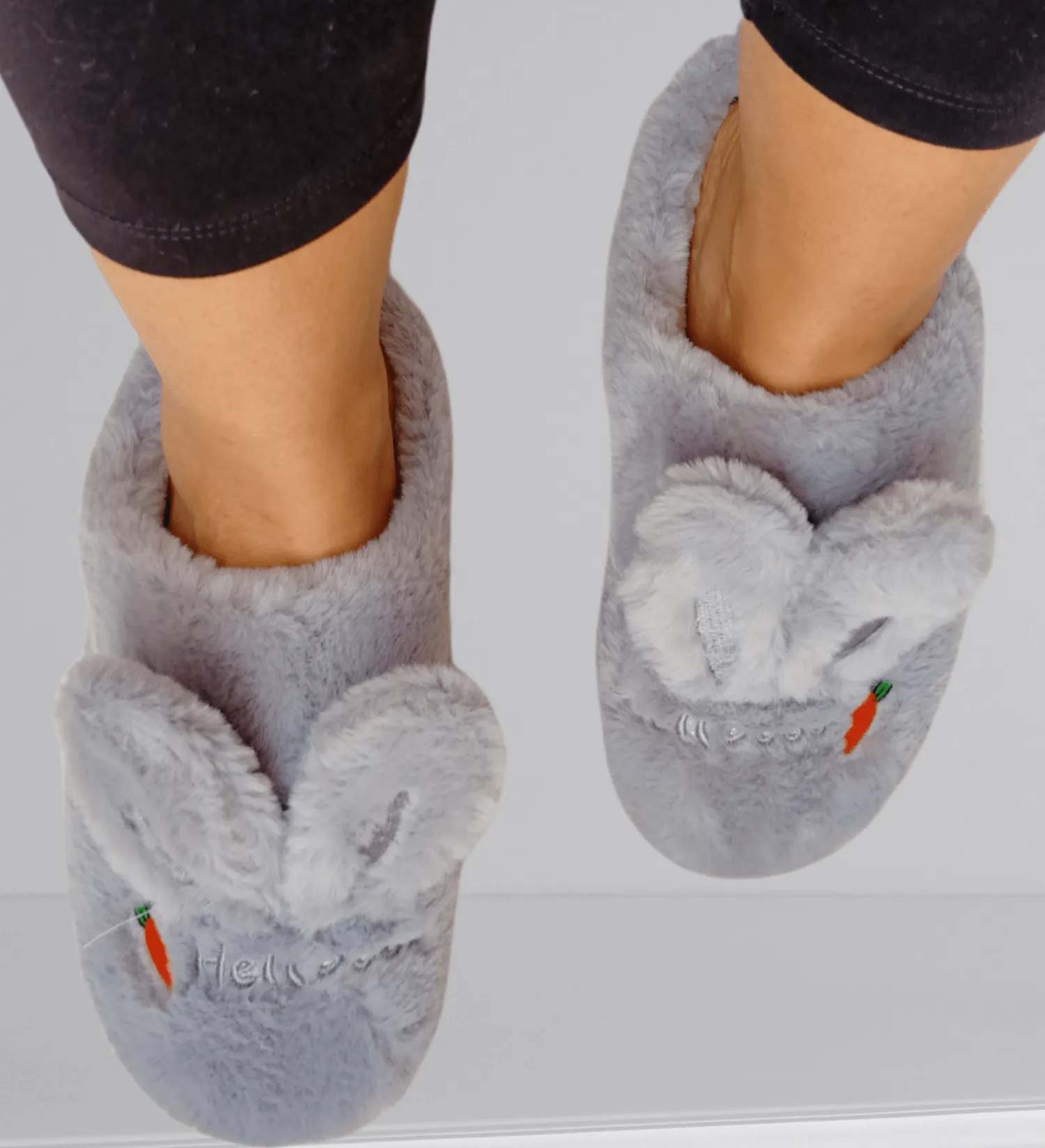 Women Pantoufle slippers - Bunny - Grey