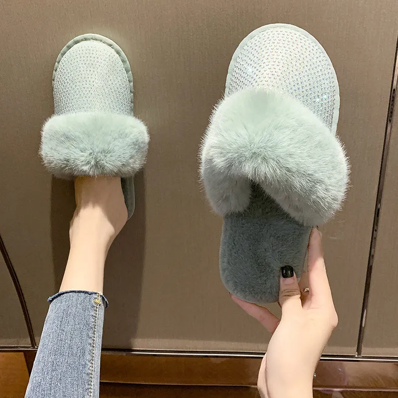 Women's Rhinestone Slippers