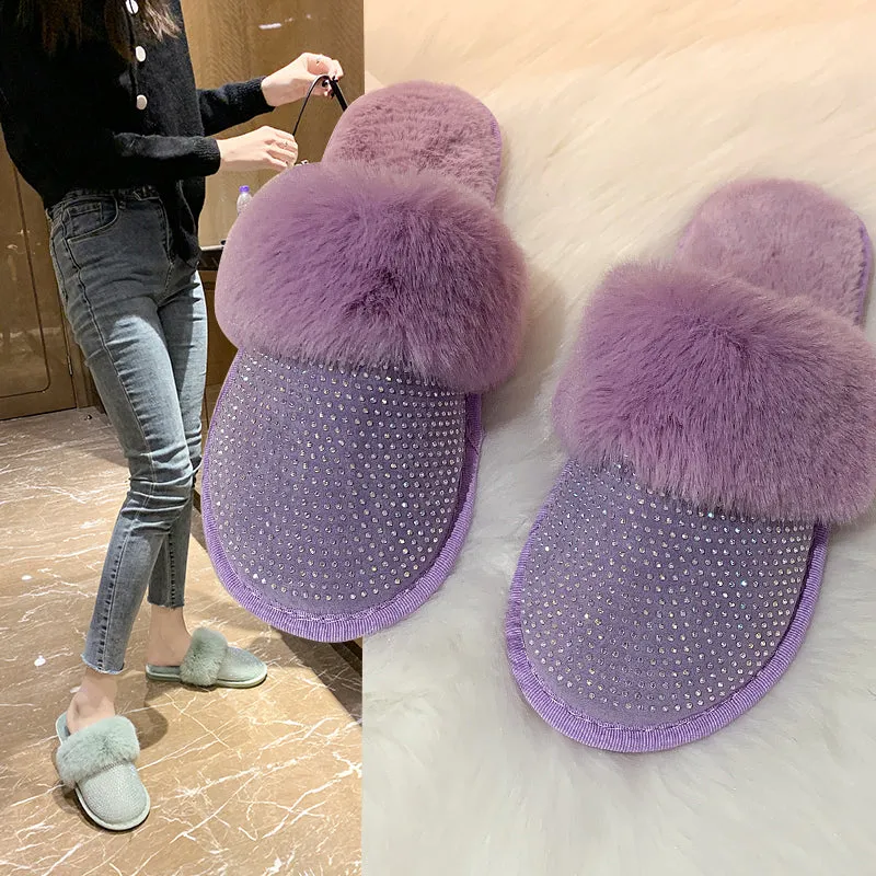 Women's Rhinestone Slippers