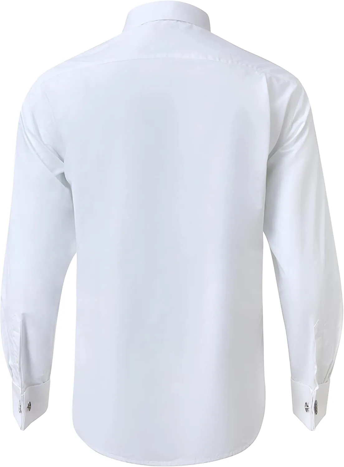Year In Year Out French Cuff Wrinkle Free Dress Shirt for Men Regular Fit Long Sleeve Wrinkle Resistant Shirt