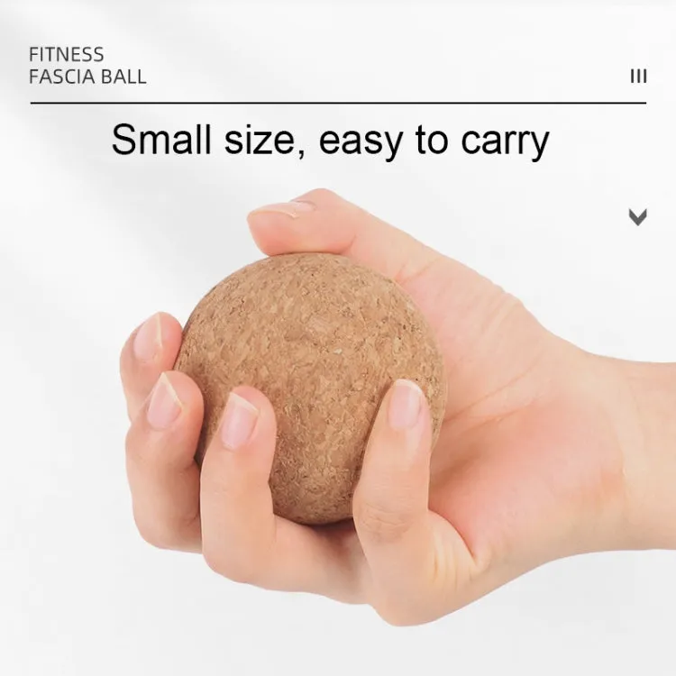 YG049 High-Density Cork Yoga Massage Ball Fitness Fascia Balls, Specification: Diameter 80mm