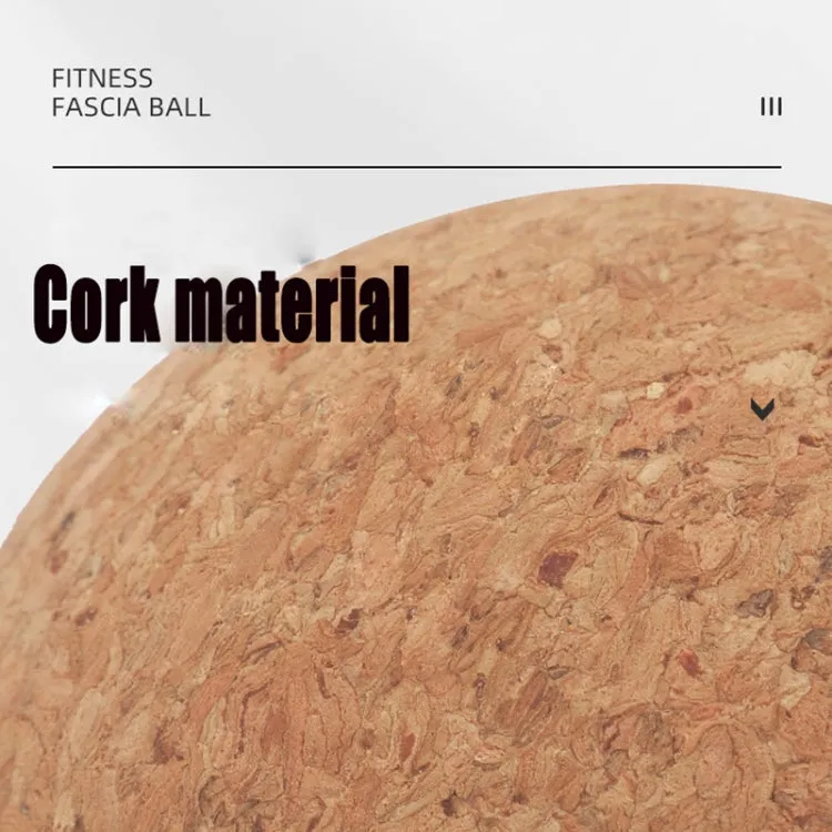 YG049 High-Density Cork Yoga Massage Ball Fitness Fascia Balls, Specification: Diameter 80mm