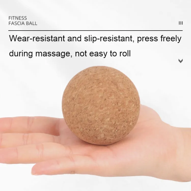 YG049 High-Density Cork Yoga Massage Ball Fitness Fascia Balls, Specification: Diameter 80mm