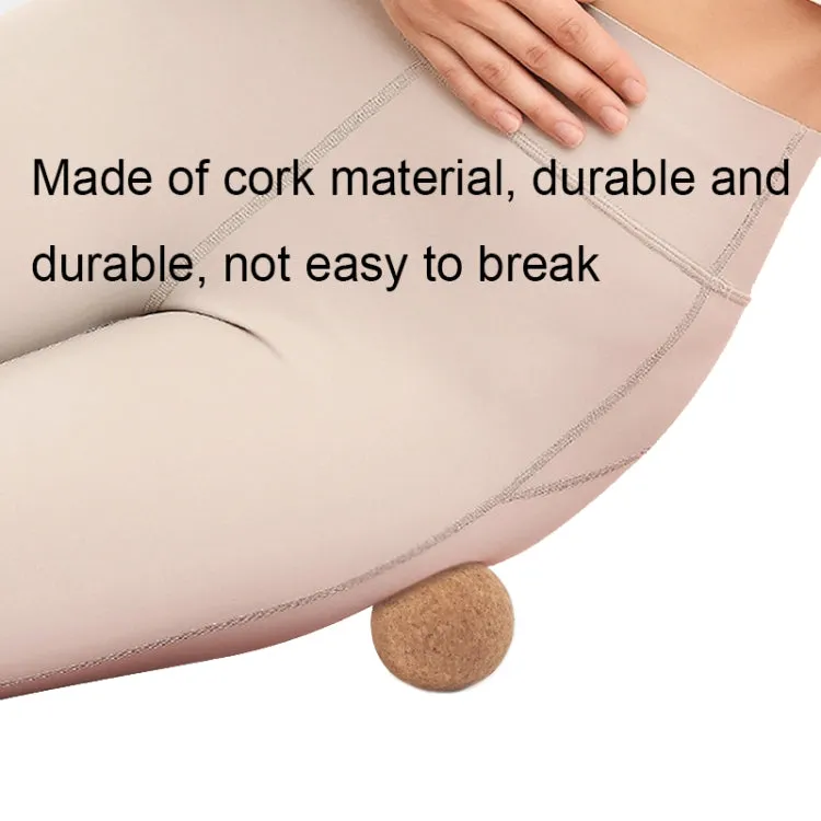 YG049 High-Density Cork Yoga Massage Ball Fitness Fascia Balls, Specification: Diameter 80mm