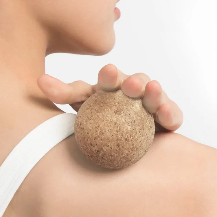 YG049 High-Density Cork Yoga Massage Ball Fitness Fascia Balls, Specification: Diameter 80mm