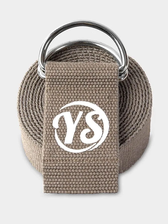 Yoga Studio GOTS Organic Cotton D-Ring 2.5m Yoga Belt Strap